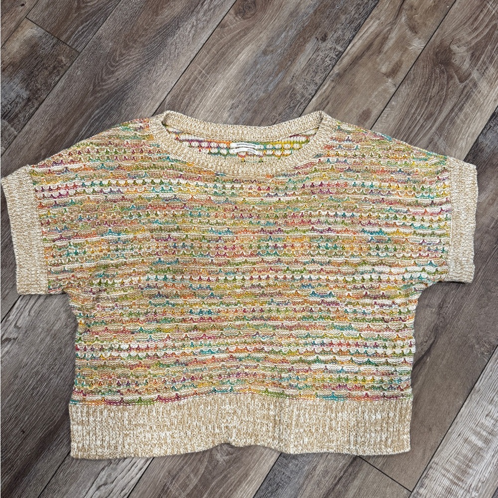 Anthropologie Short-Sleeve Sweater Size M